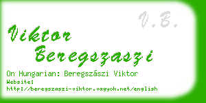 viktor beregszaszi business card