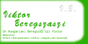 viktor beregszaszi business card